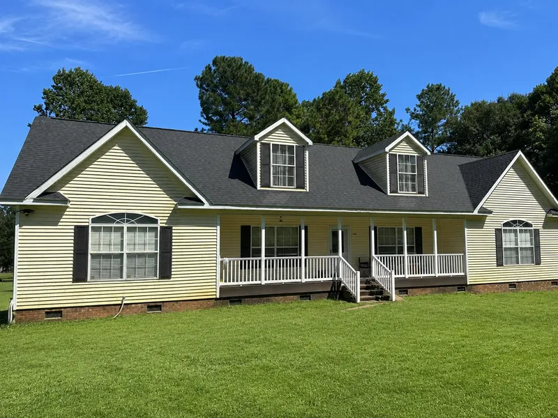 After: finished architectural asphalt shingle roof replacement by Lopez Brothers Roofing